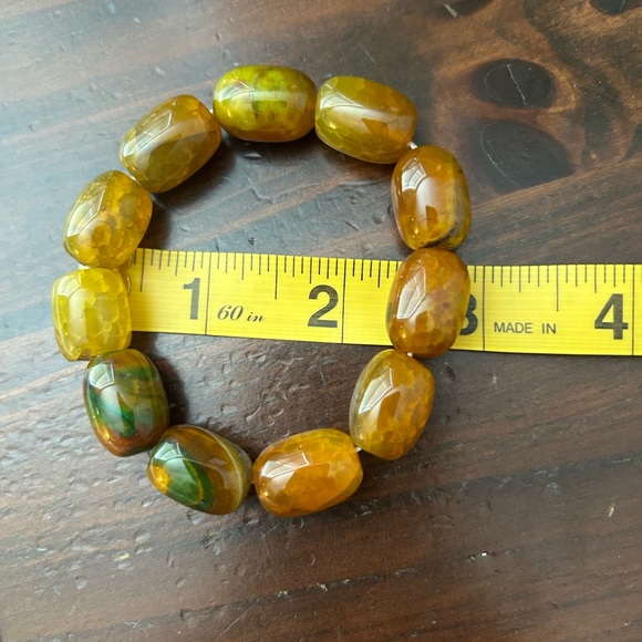 Tibetan Glass Bead Bracelet - Picture 4 of 6